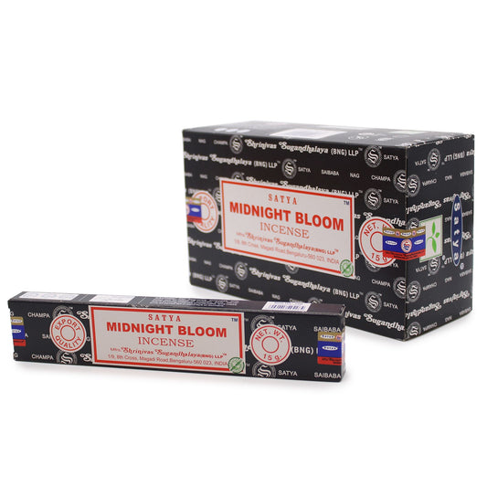 Satya Räucherstäbchen Mitternachtsblüte 15 g, Produktansicht 1