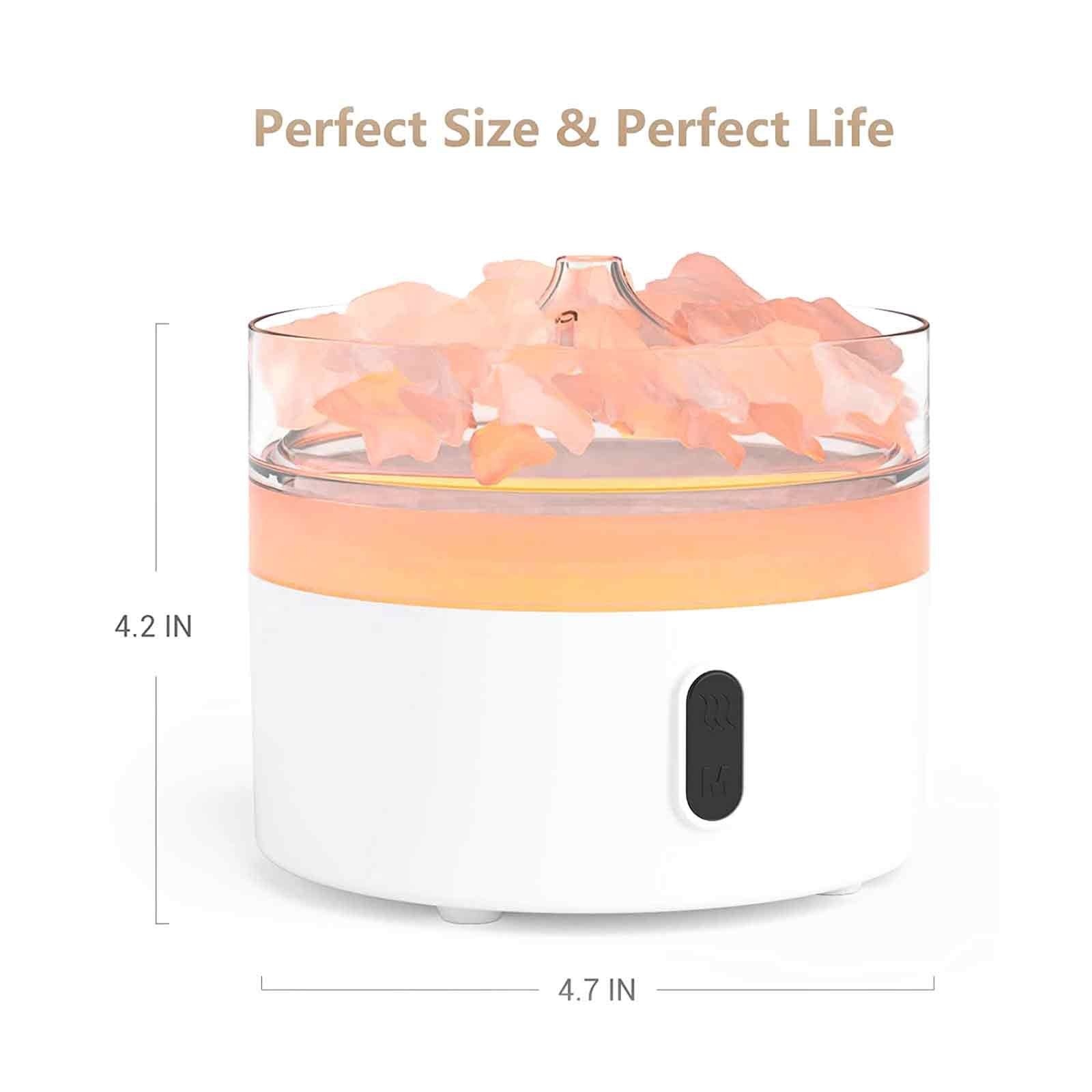 Himalaya Salzstein LED Aroma Diffusor und Nachtlicht (USB C)