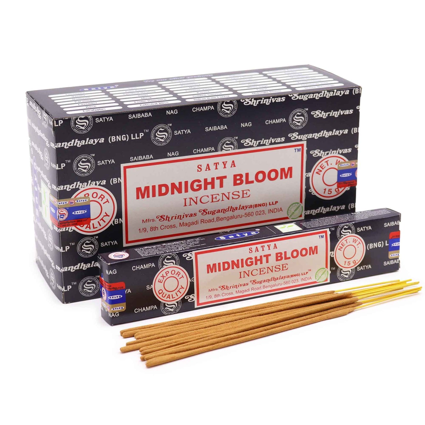 Satya Räucherstäbchen Mitternachtsblüte 15 g, Produktansicht 2