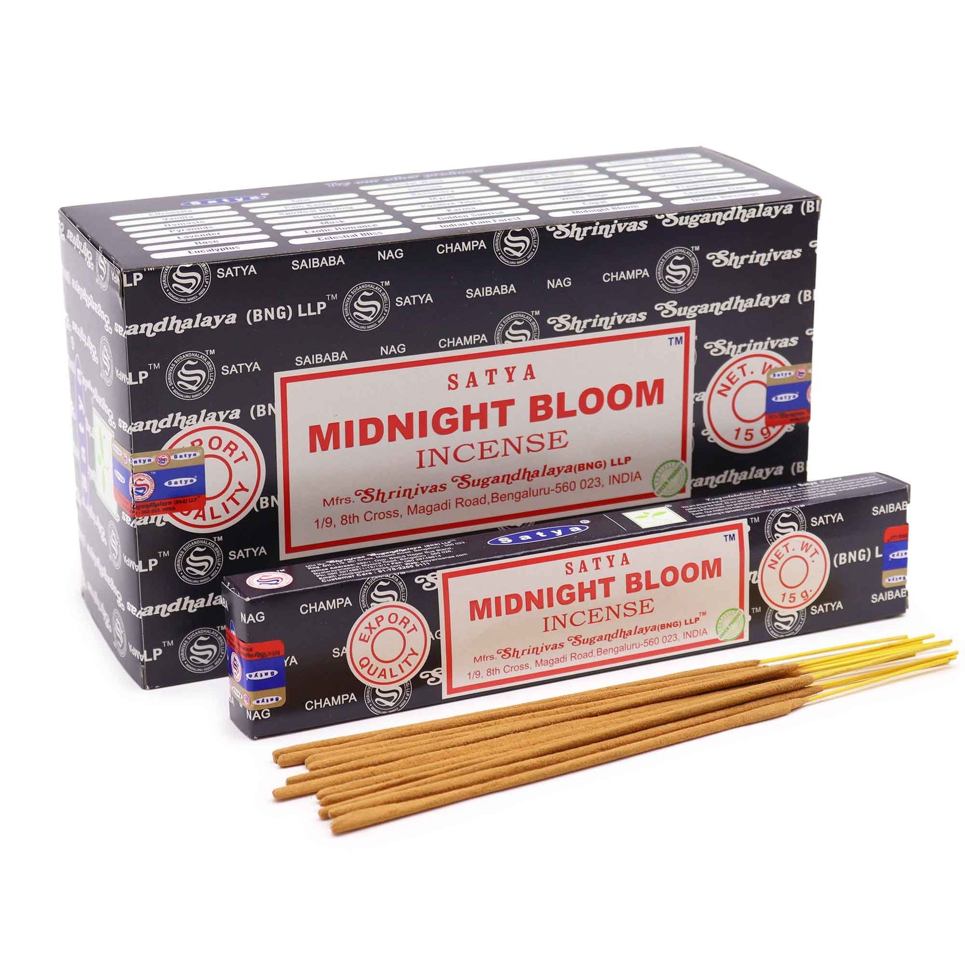 Satya Räucherstäbchen Mitternachtsblüte 15 g, Produktansicht 2