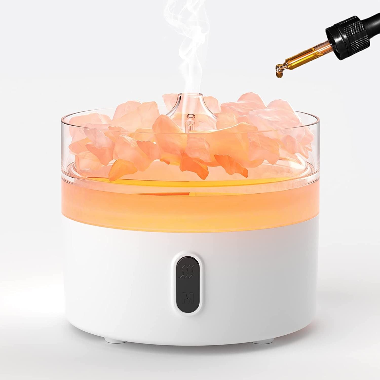 Himalaya Salzstein LED Aroma Diffusor und Nachtlicht (USB C)