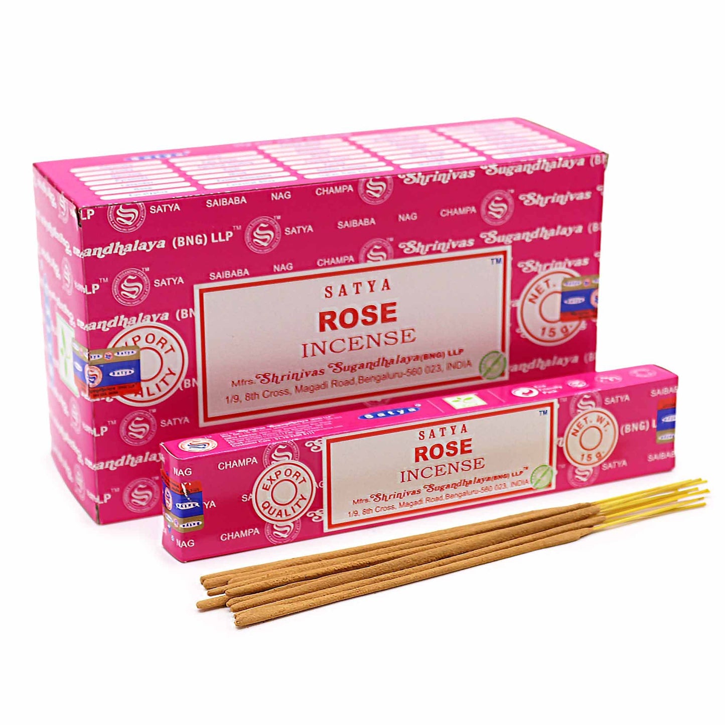 Satya Räucherstäbchen Rose 15 g, Produktansicht 1