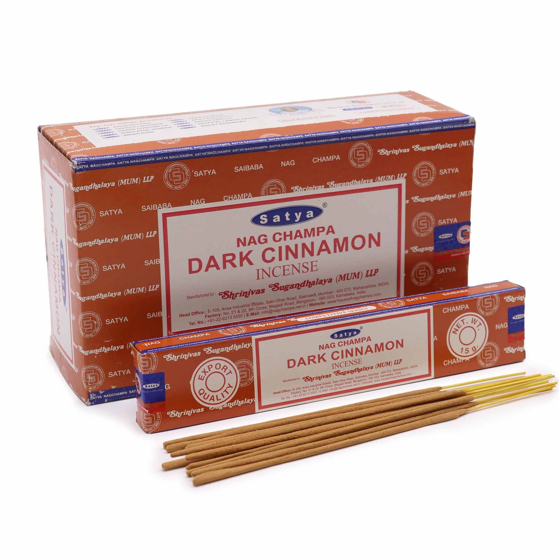 Satya Räucherstäbchen Dunkler Zimt 15 g, Produktansicht 1