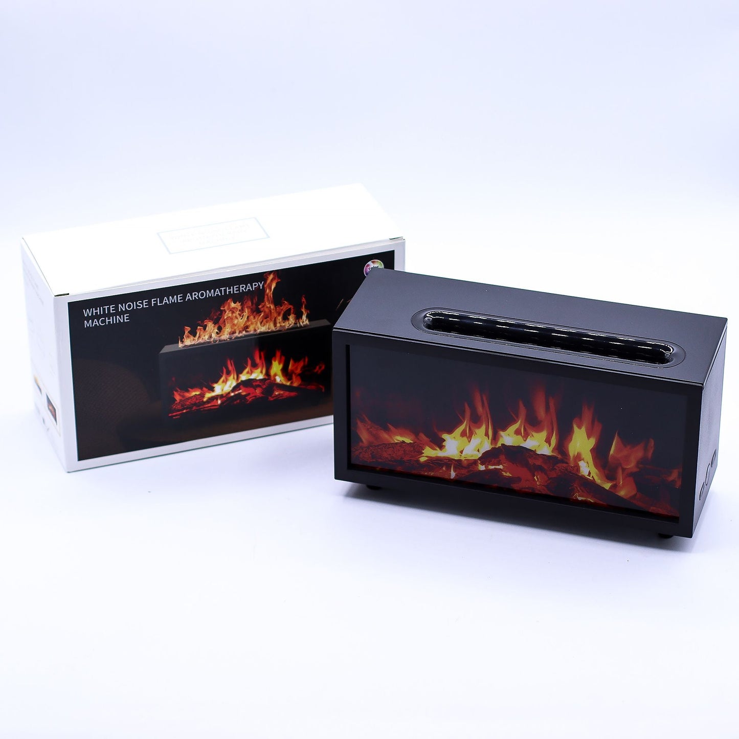 Flame Sound LED Aroma Diffusor Flammen Effekt und Vogelgezwitscher