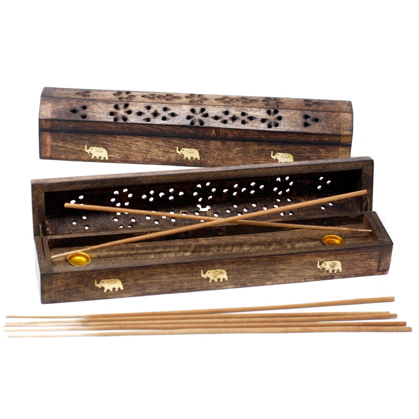 Räucherbox Natur Mangoholz