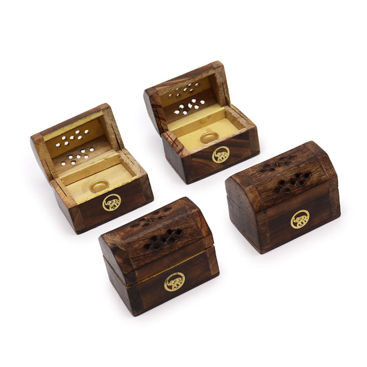 Mini Räucher Räucherkegel Räucherbox Mangoholz