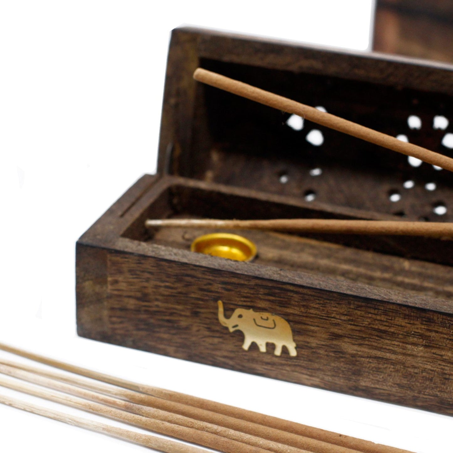 Räucherbox Natur Mangoholz