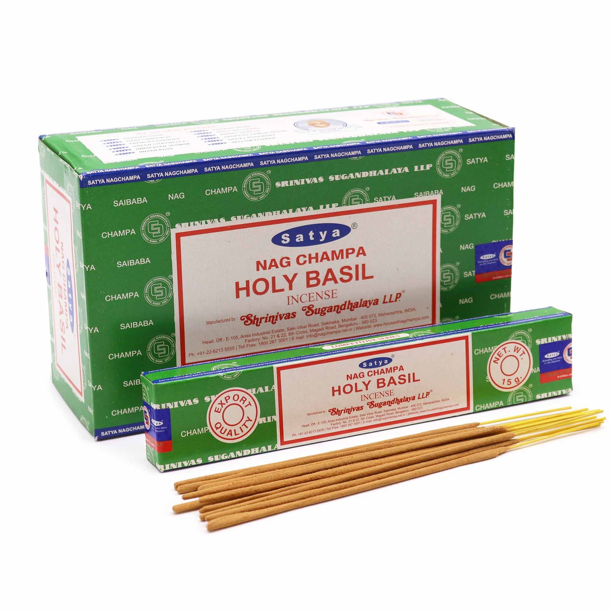 Satya Räucherstäbchen Heiliges Basilikum 15 g, Produktansicht 1