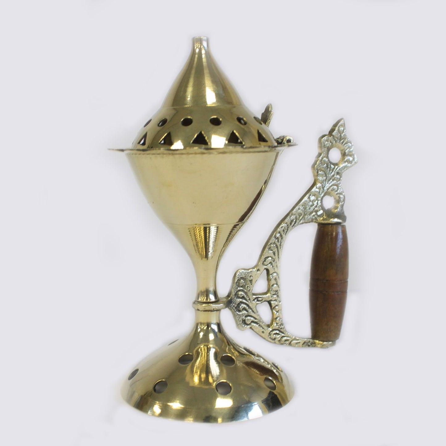 Großer Räucherkegelhalter mit Griff