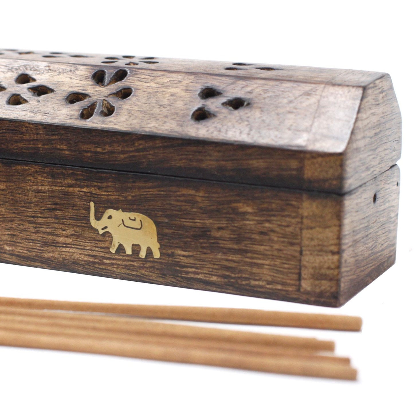Räucherbox Natur Mangoholz