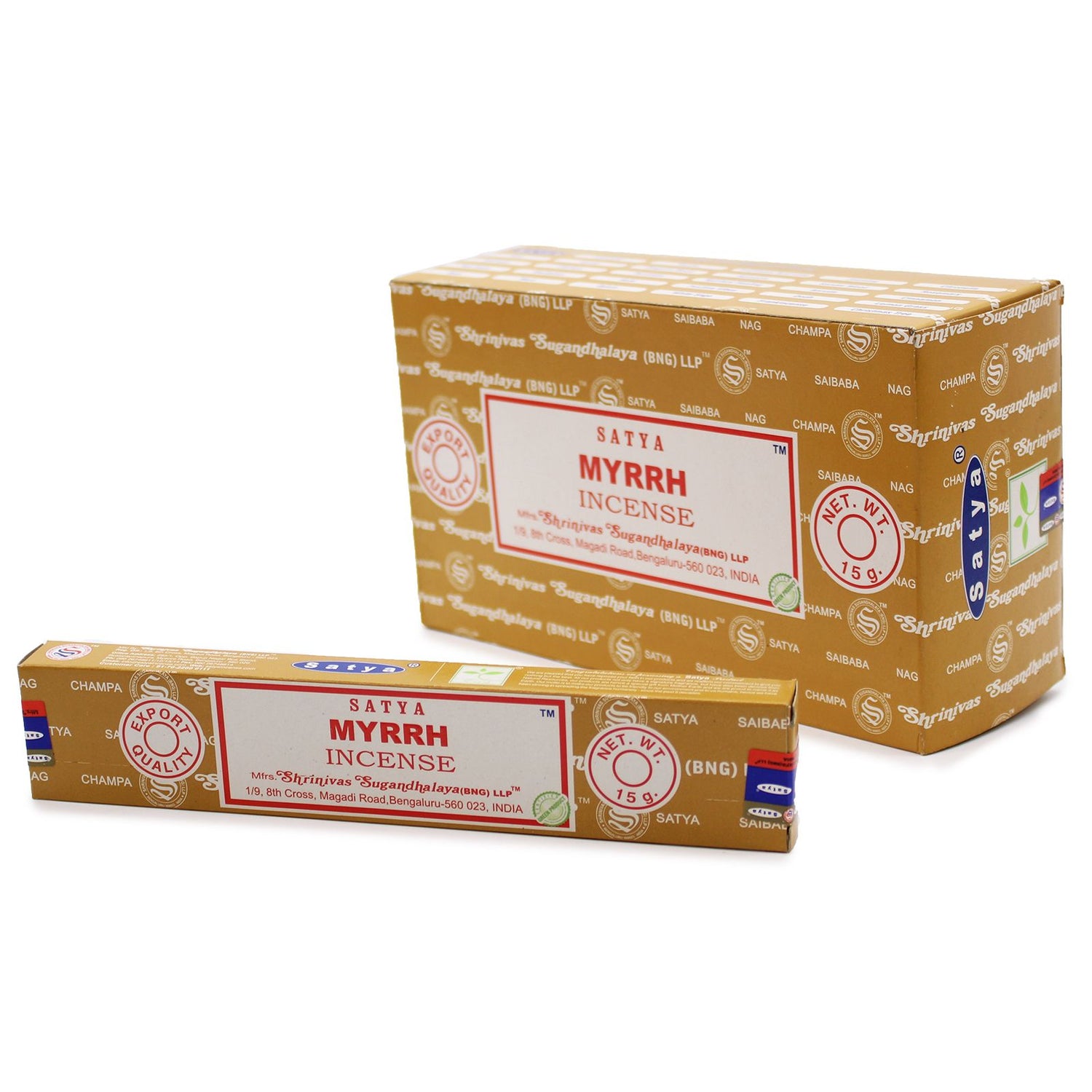 Satya Räucherstäbchen Myrrhe 15 g, Produktansicht 1