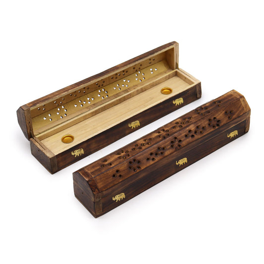 Räucherbox Natur Mangoholz