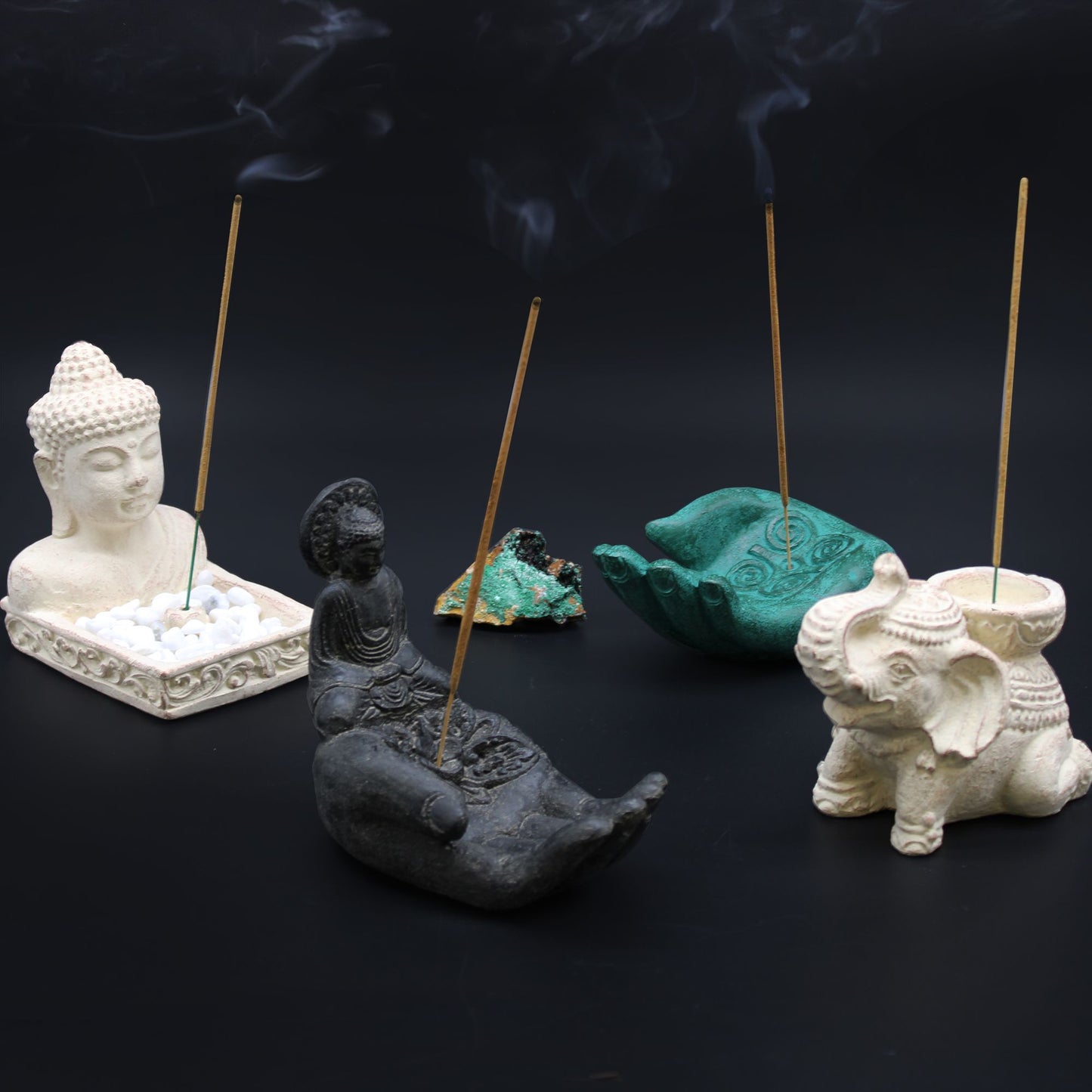Buddha Feng Shui Räuchergefäß (creme)