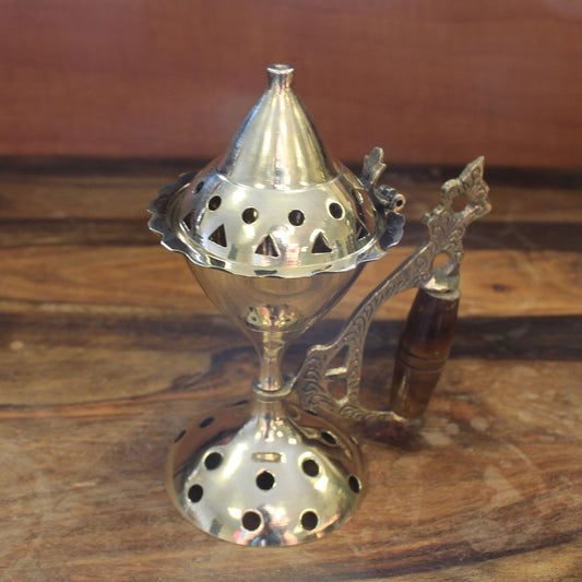 Großer Räucherkegelhalter mit Griff