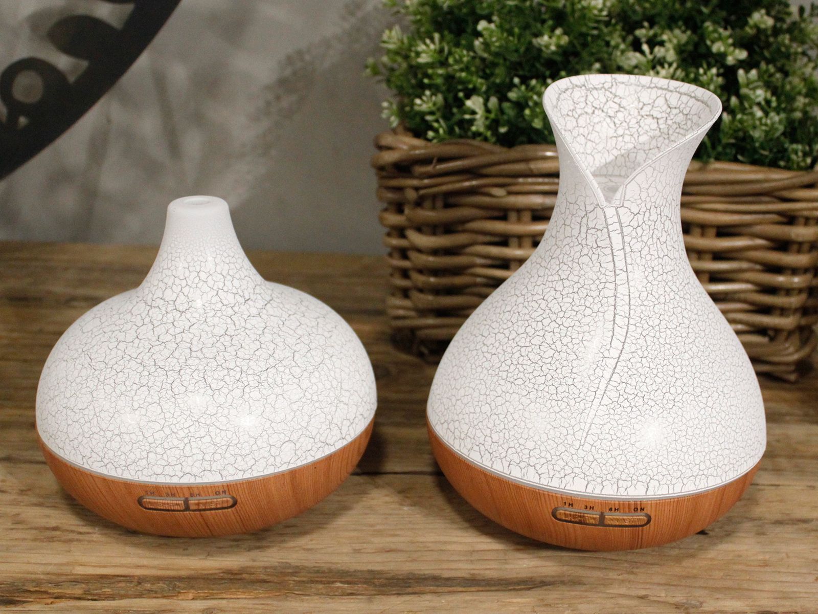 Santorini LED Aroma Diffusor Perlmutt Muschel Effekt