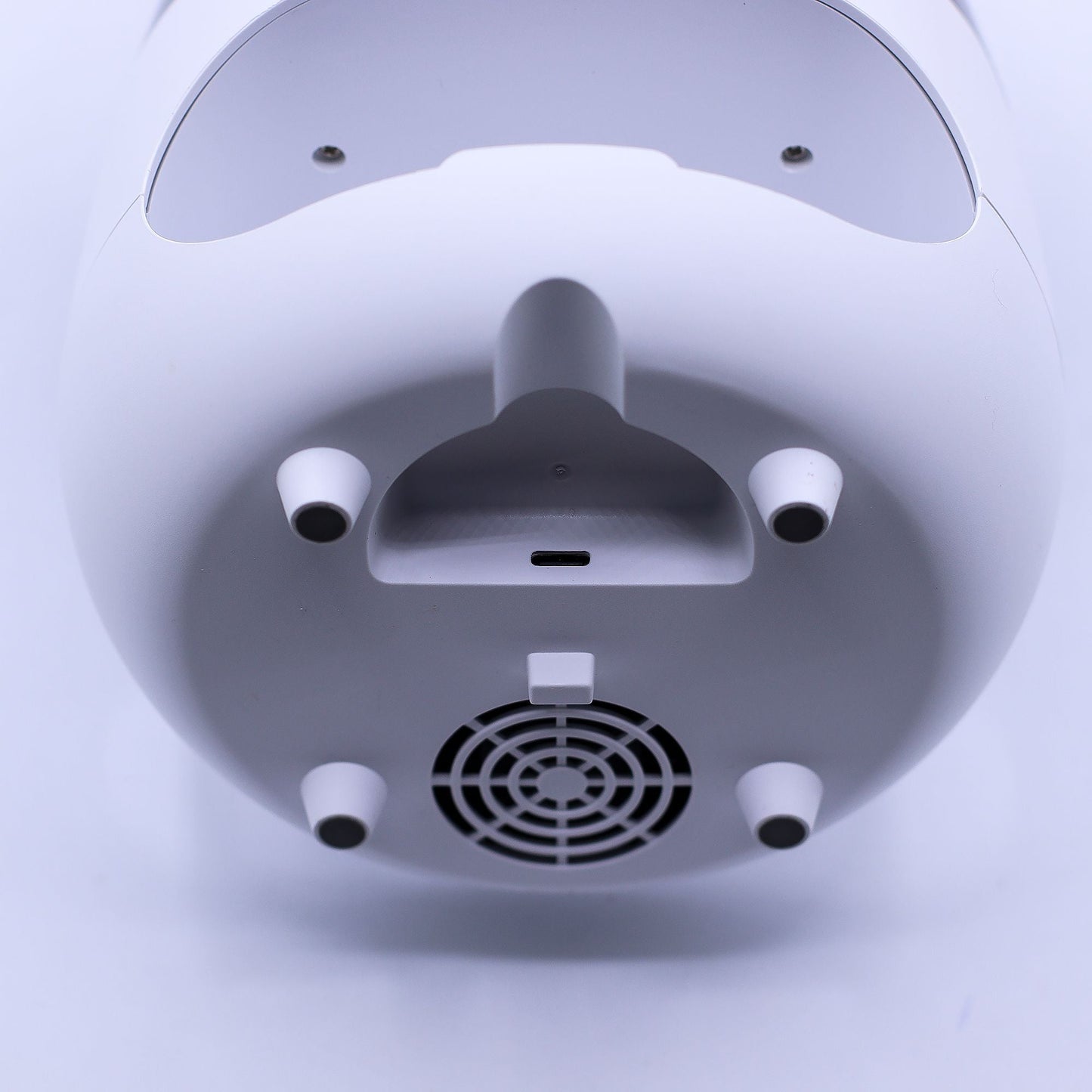 Salt Stone Flame LED Aroma Diffusor Weißer Salzstein und Timer