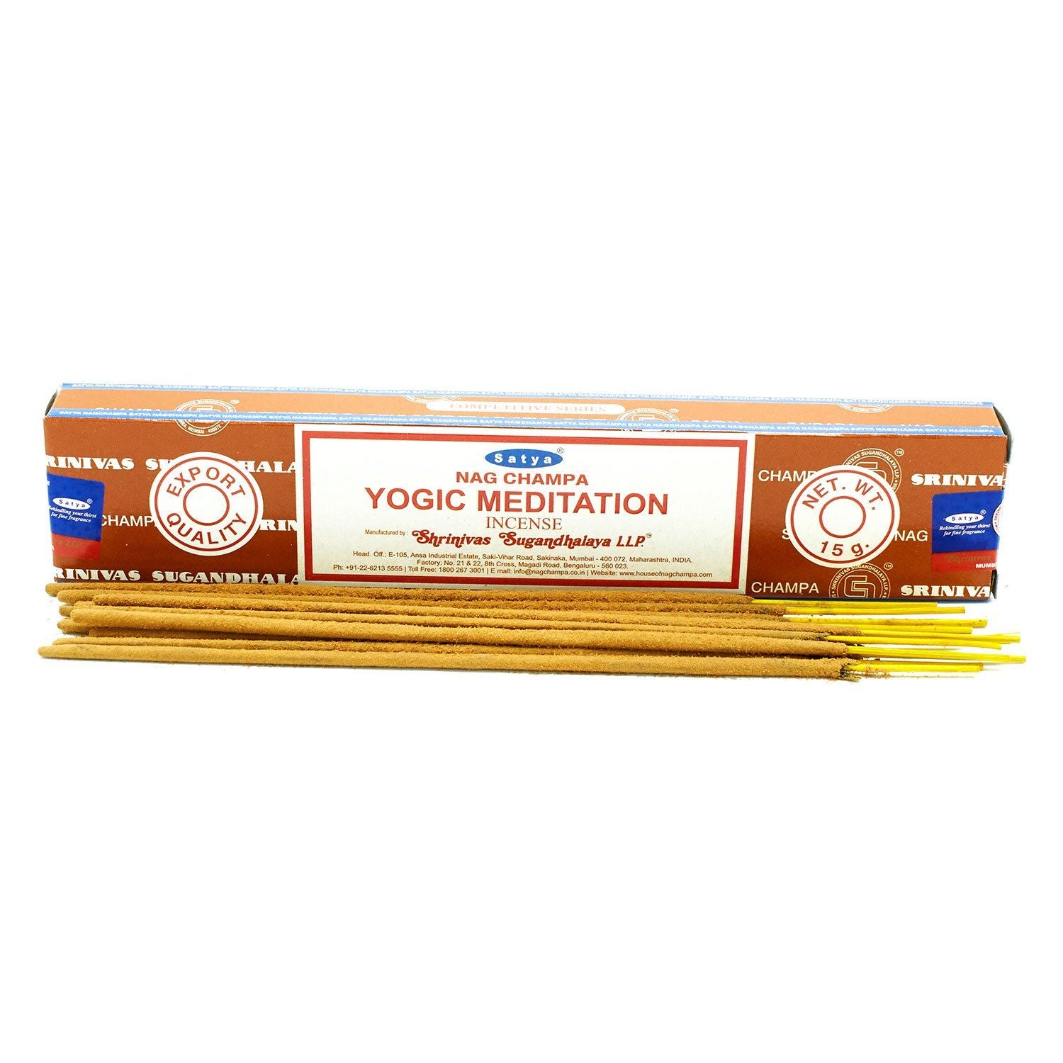 Satya Räucherstäbchen Yogische Meditation 15 g, Produktansicht 1