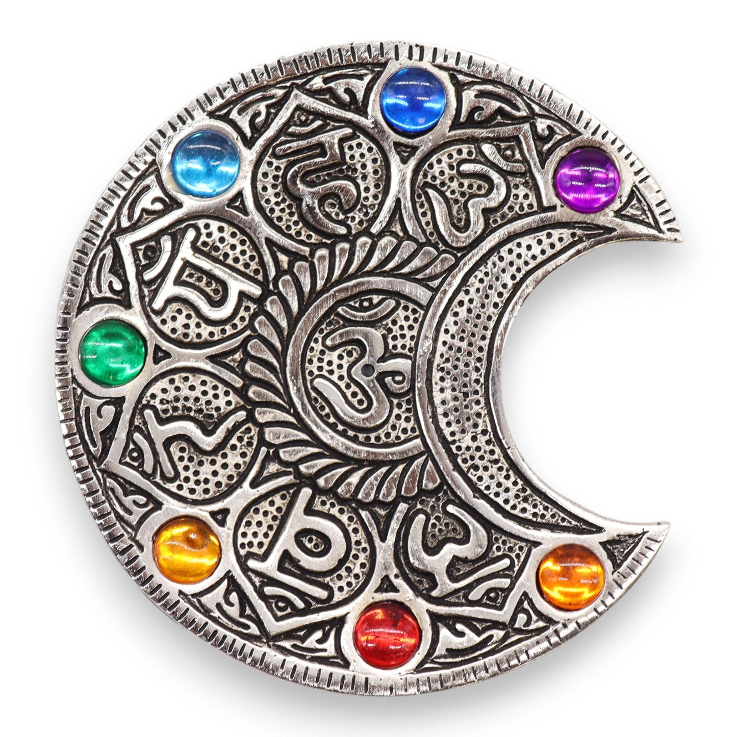 Sieben Chakra Mond Räucherhalter 11.5cm