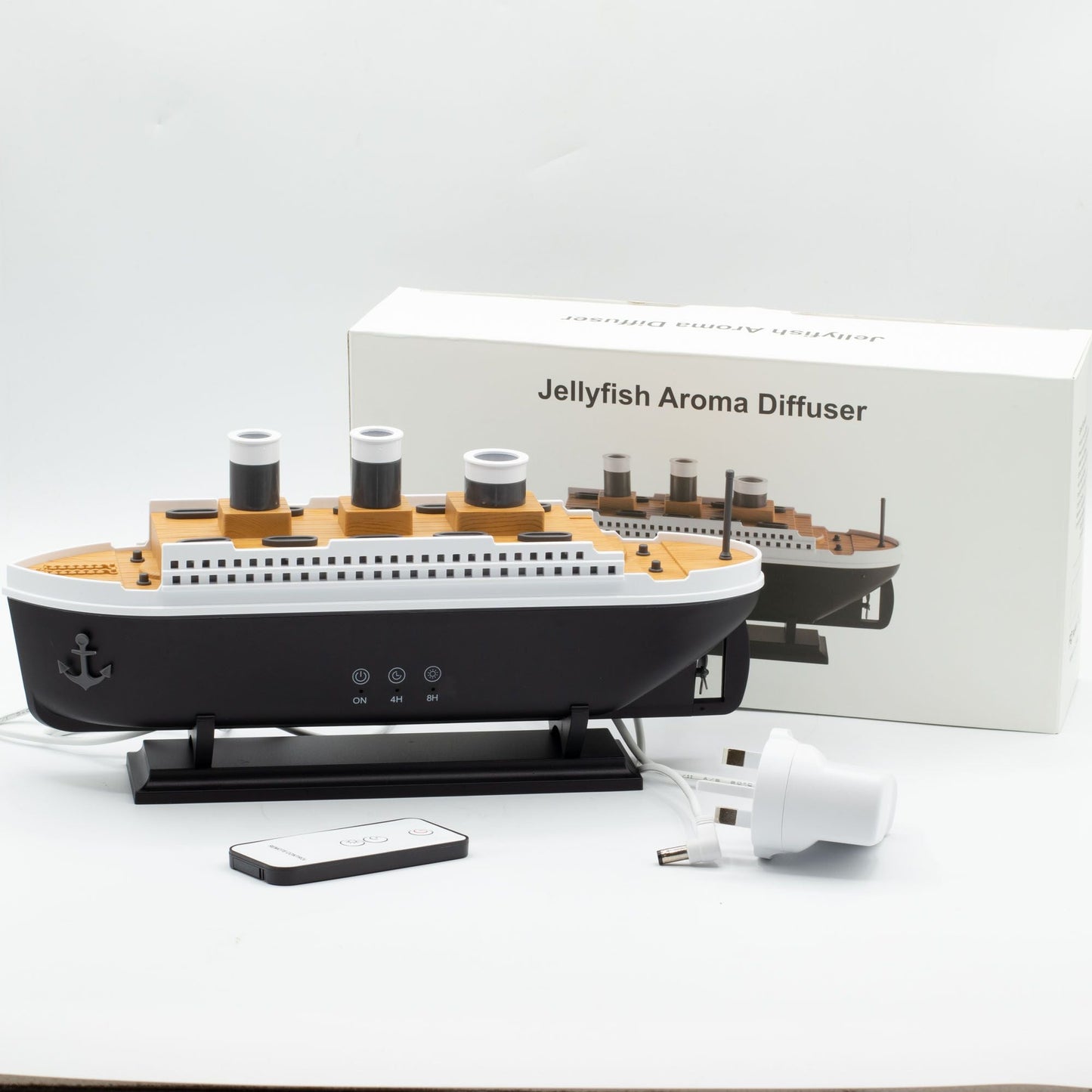 Ship Model LED Aroma Diffusor Schiffsmodell Rauchringe Effekt