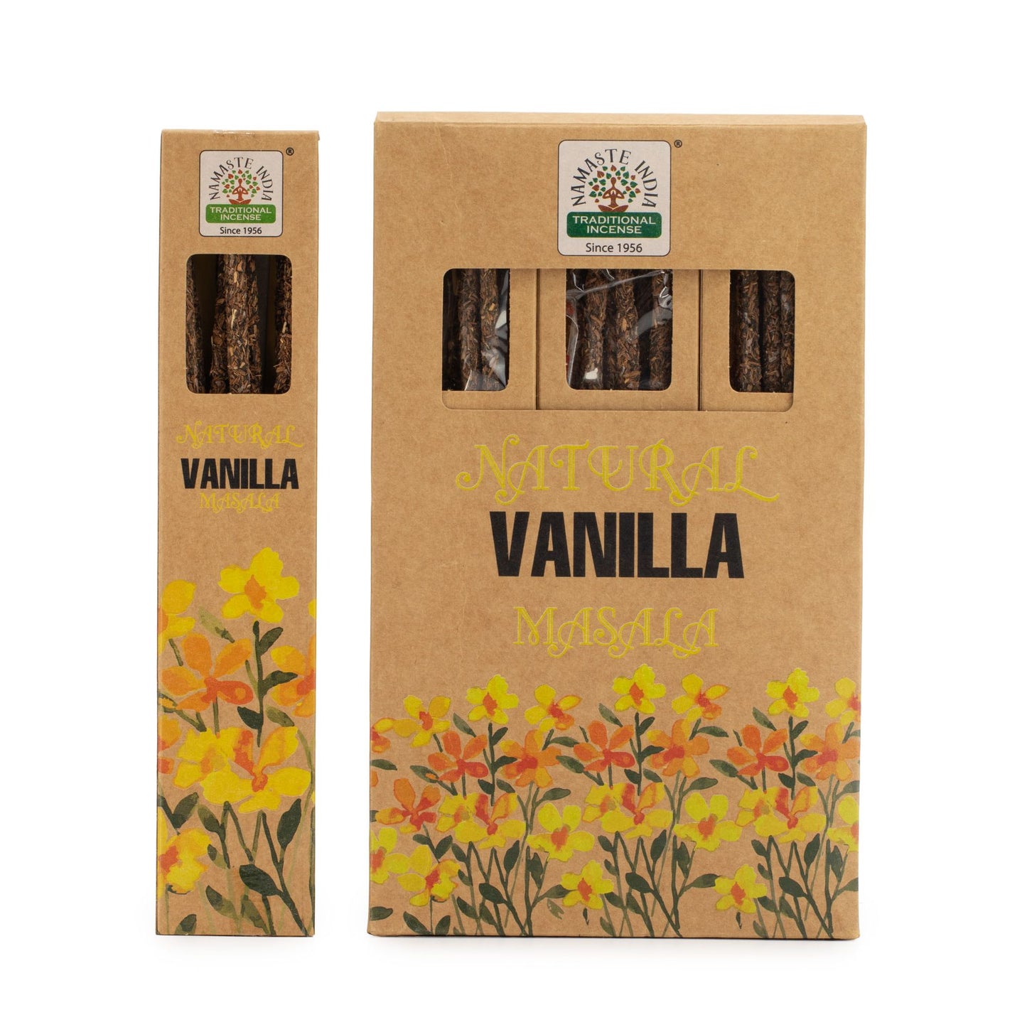 Natürliche botanische Masala Räucherstäbchen Vanille, Produktansicht 2