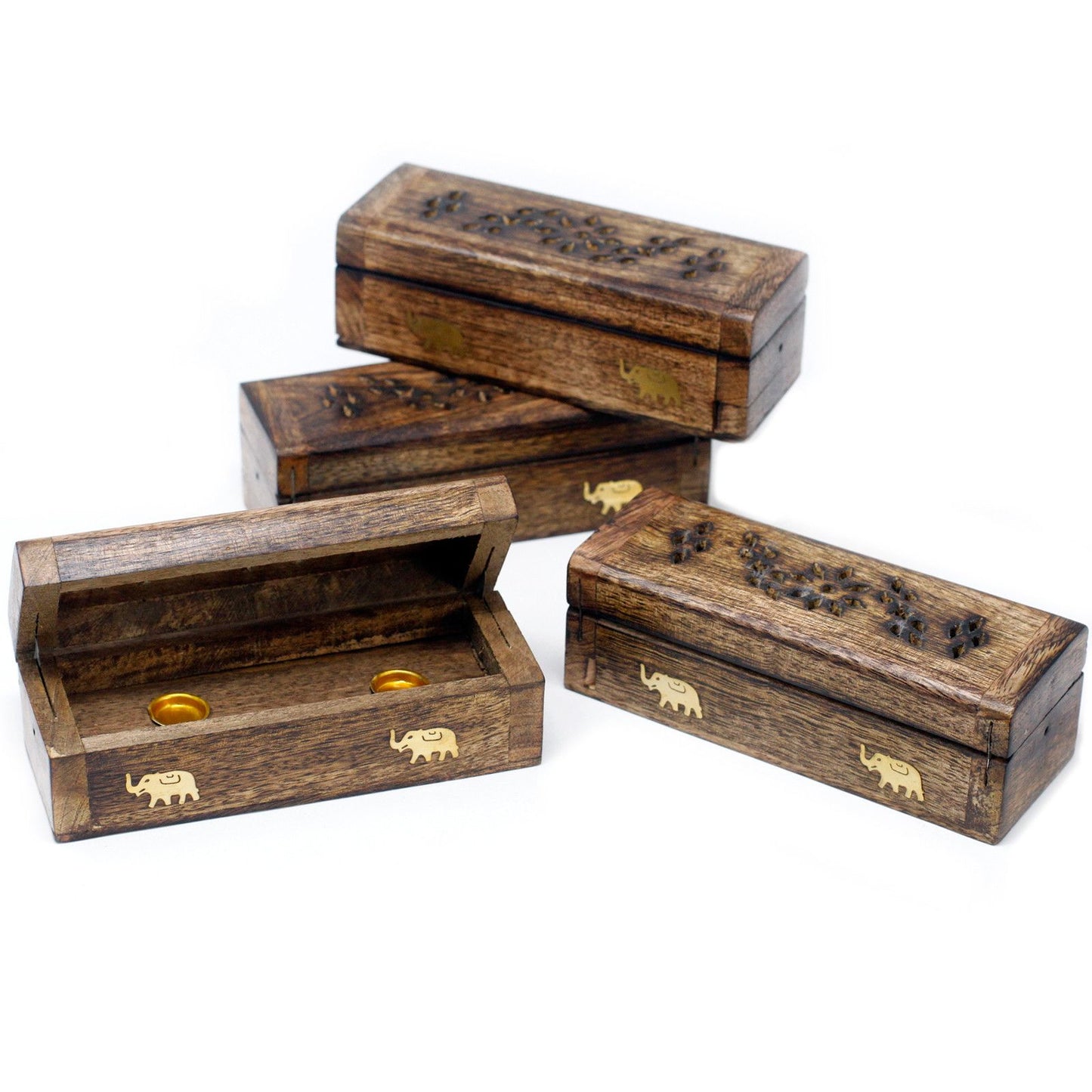 Räucher Räucherkegel Räucherbox 6" Mangoholz