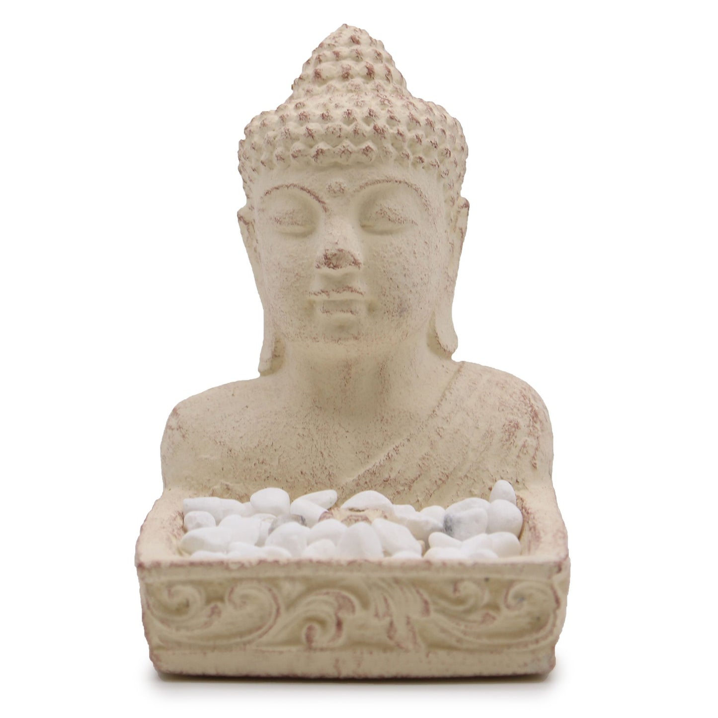 Buddha Feng Shui Räuchergefäß (creme)