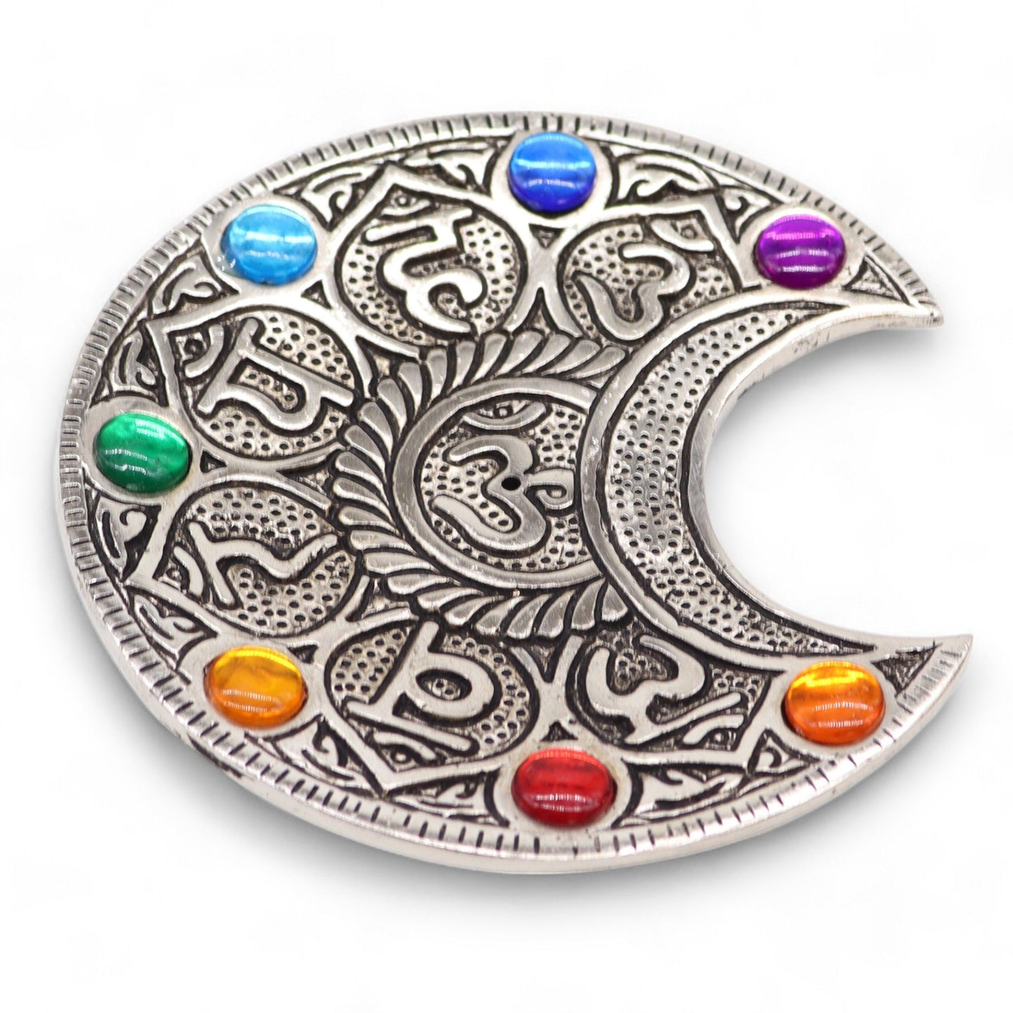 Sieben Chakra Mond Räucherhalter 11.5cm