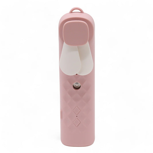 Nano Mist Gesichtsspray und Ventilator Tragbar USB (Rosa)