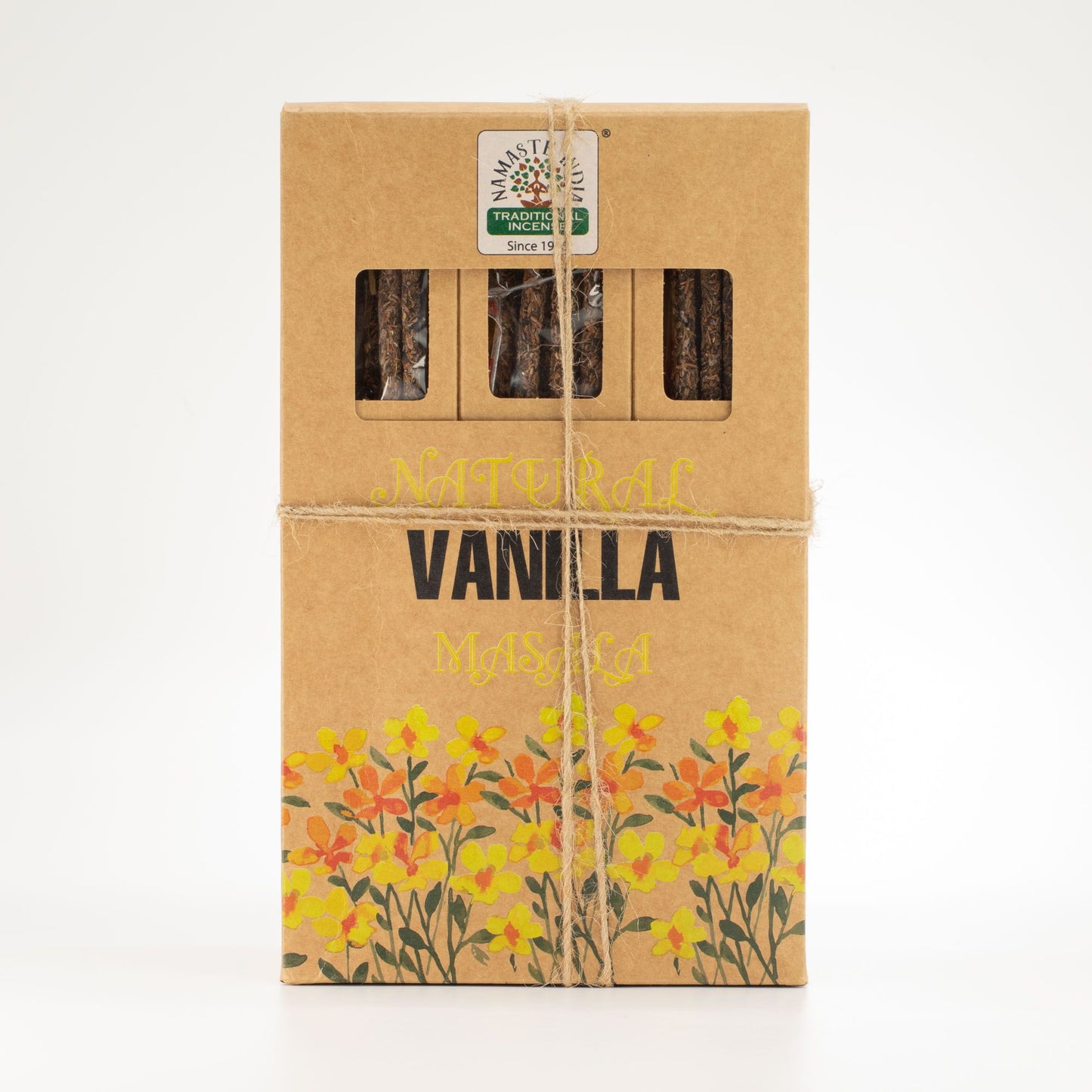 Natürliche botanische Masala Räucherstäbchen Vanille, Produktansicht 3