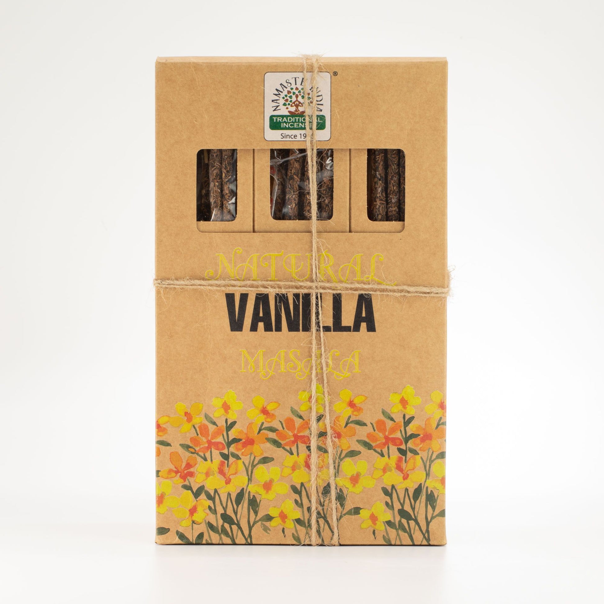 Natürliche botanische Masala Räucherstäbchen Vanille, Produktansicht 3