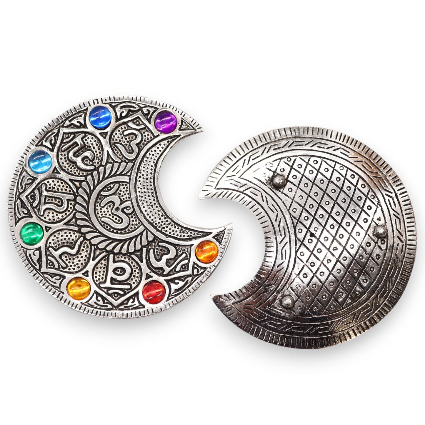 Sieben Chakra Mond Räucherhalter 11.5cm