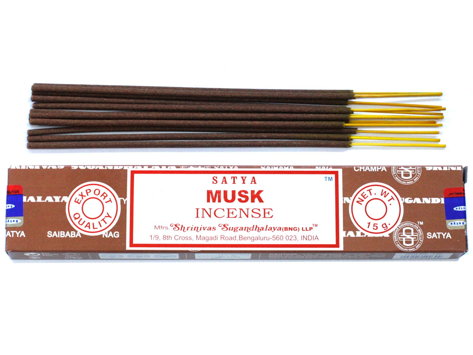 Satya Räucherstäbchen Moschus 15 g, Produktansicht 2