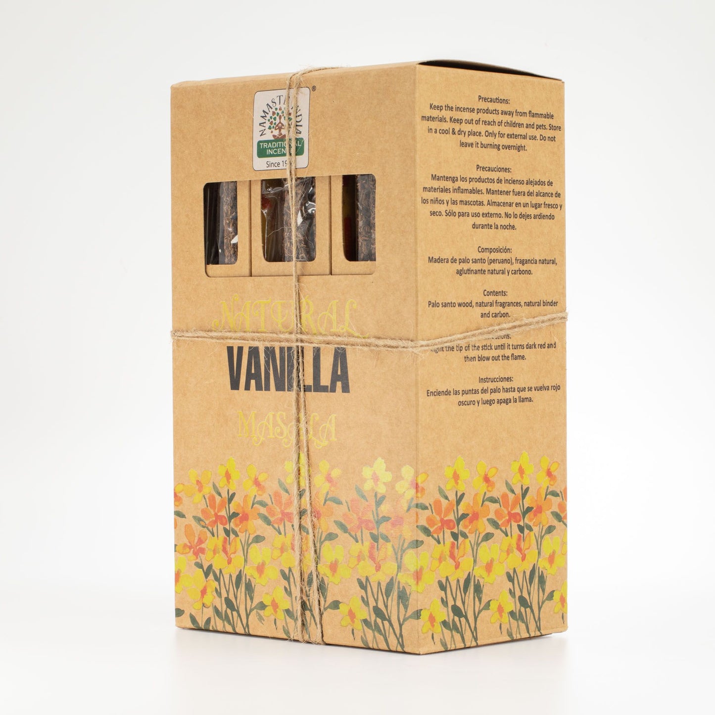 Natürliche botanische Masala Räucherstäbchen Vanille, Produktansicht 6