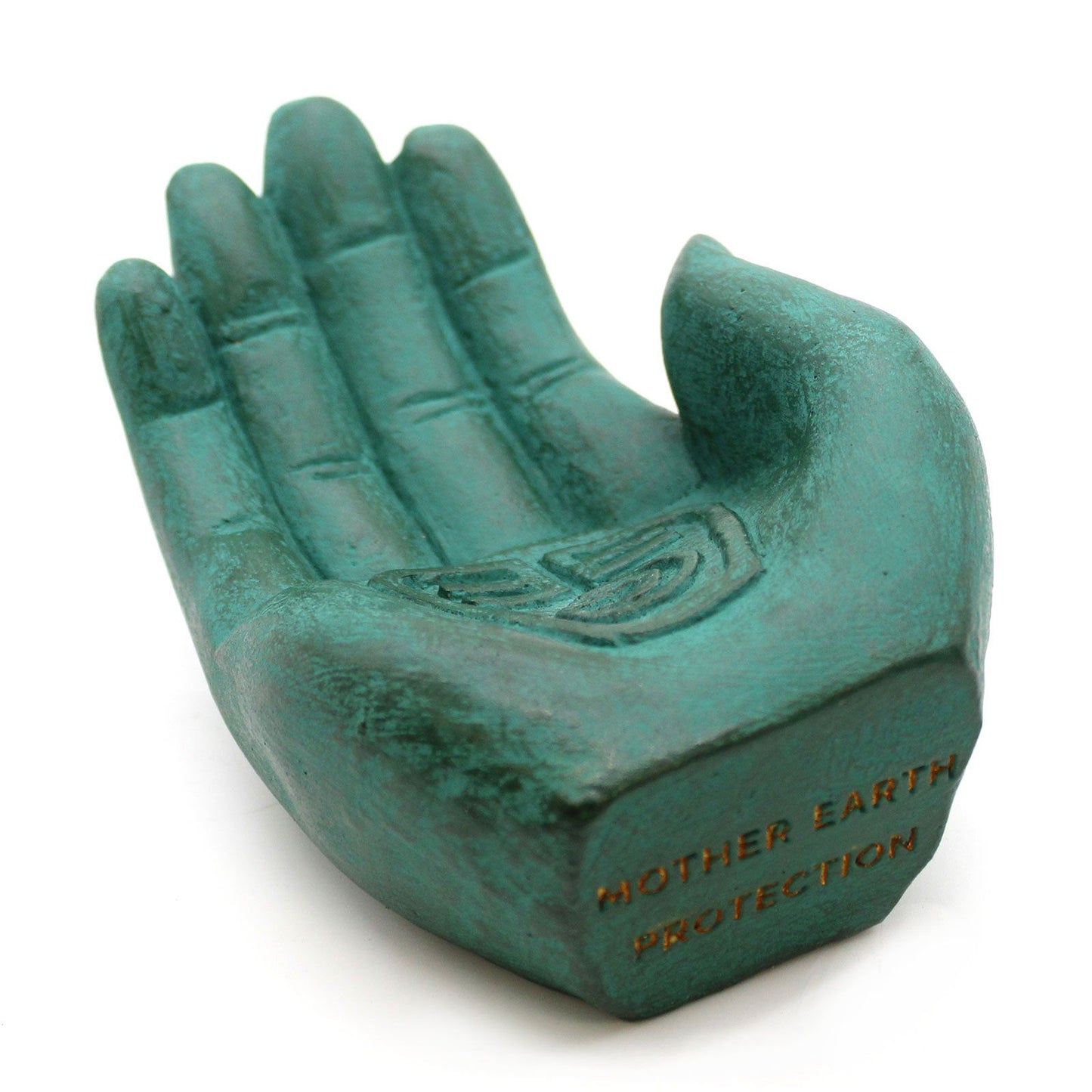 Hand Räuchergefäß Erdschutz (grün)