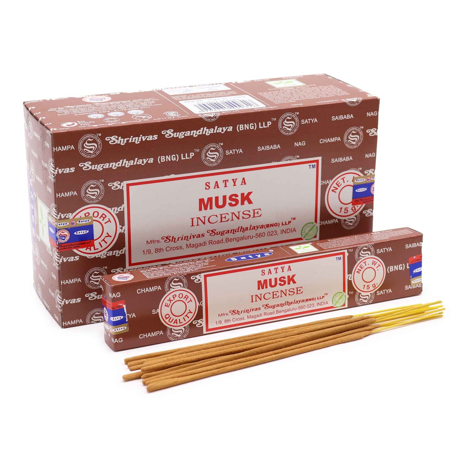 Satya Räucherstäbchen Moschus 15 g, Produktansicht 1