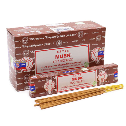 Satya Räucherstäbchen Moschus 15 g, Produktansicht 1