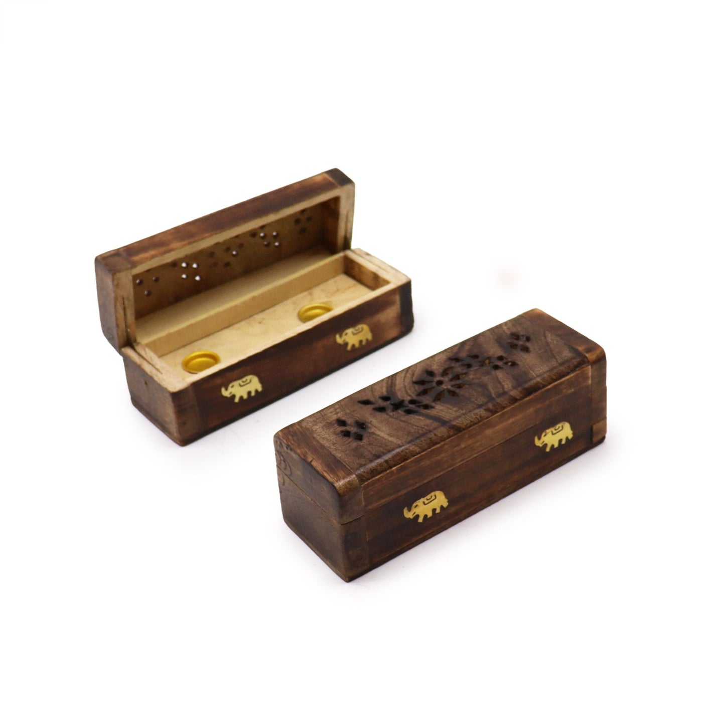 Räucher Räucherkegel Räucherbox 6" Mangoholz