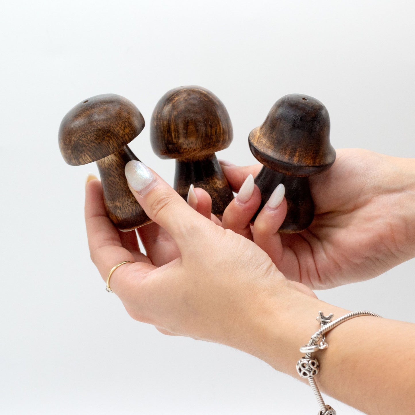 3er Set Mini Räucher Pilze (8cm 7cm 6.5cm)