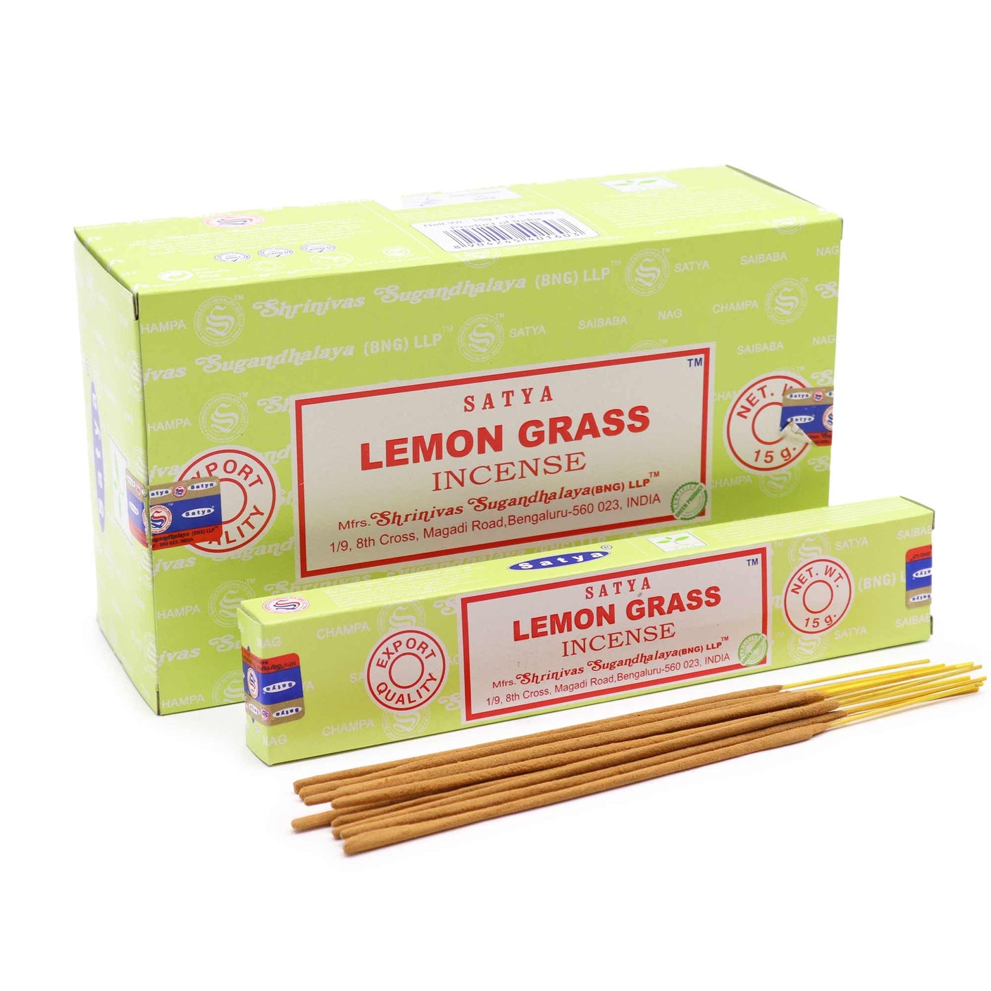 Satya Räucherstäbchen Zitronengras 15 g, Produktansicht 1