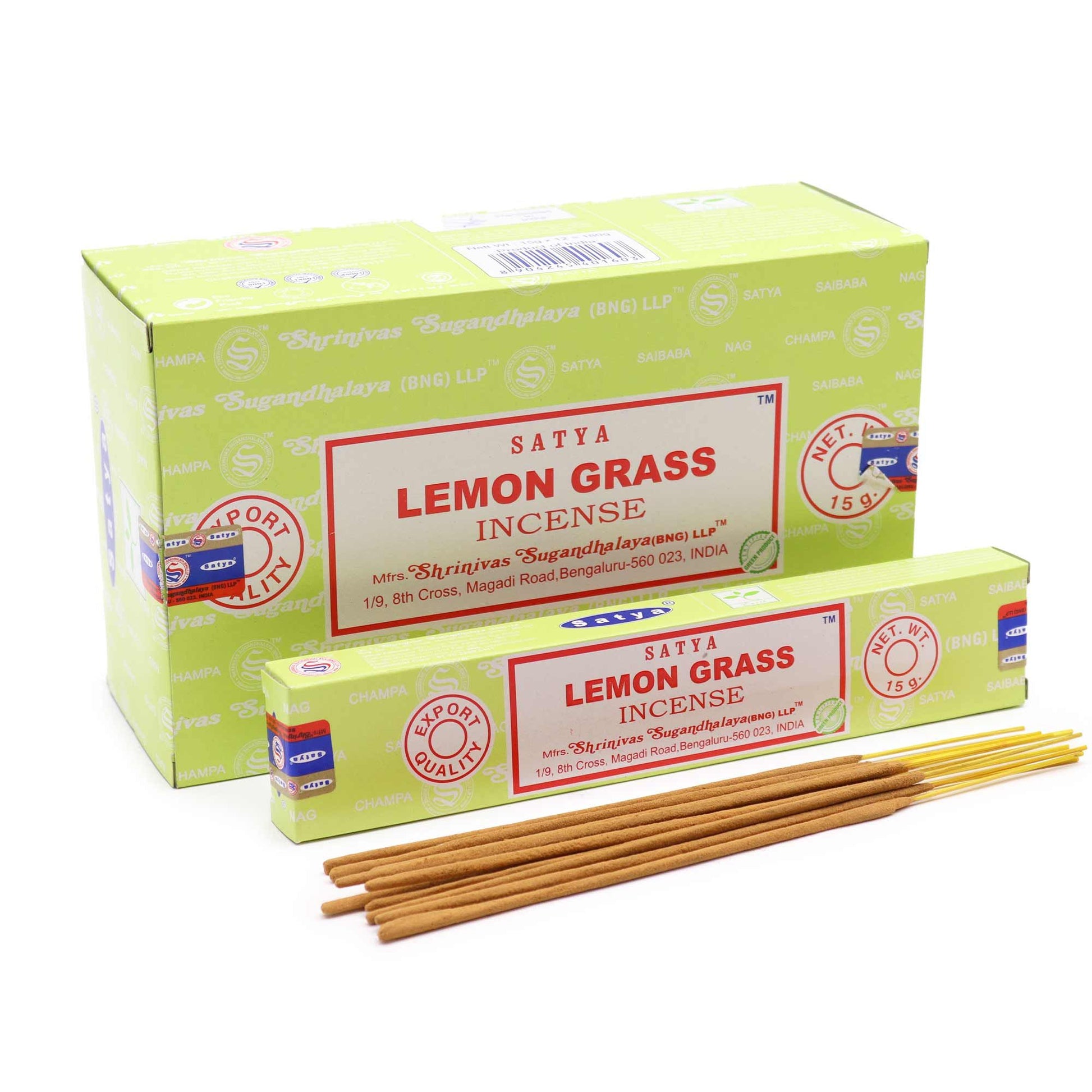 Satya Räucherstäbchen Zitronengras 15 g, Produktansicht 1