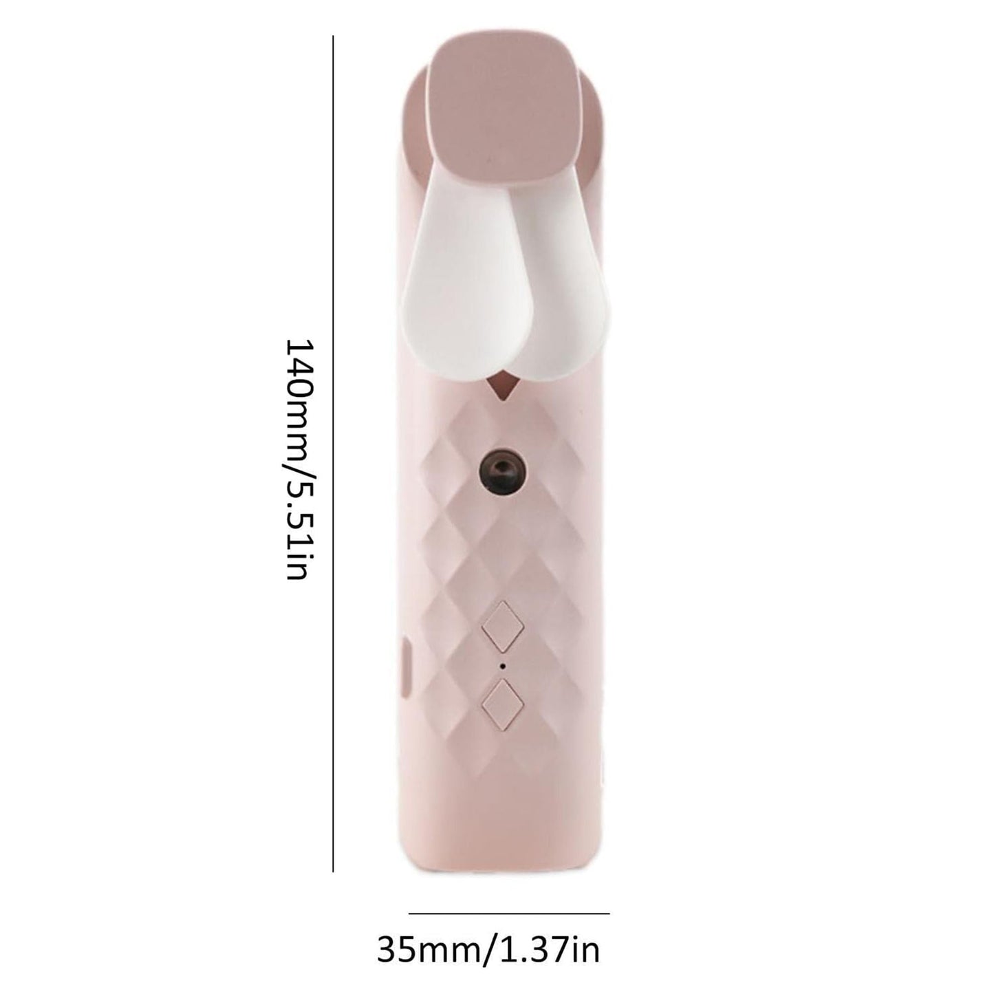 Nano Mist Gesichtsspray und Ventilator Tragbar USB (Rosa)