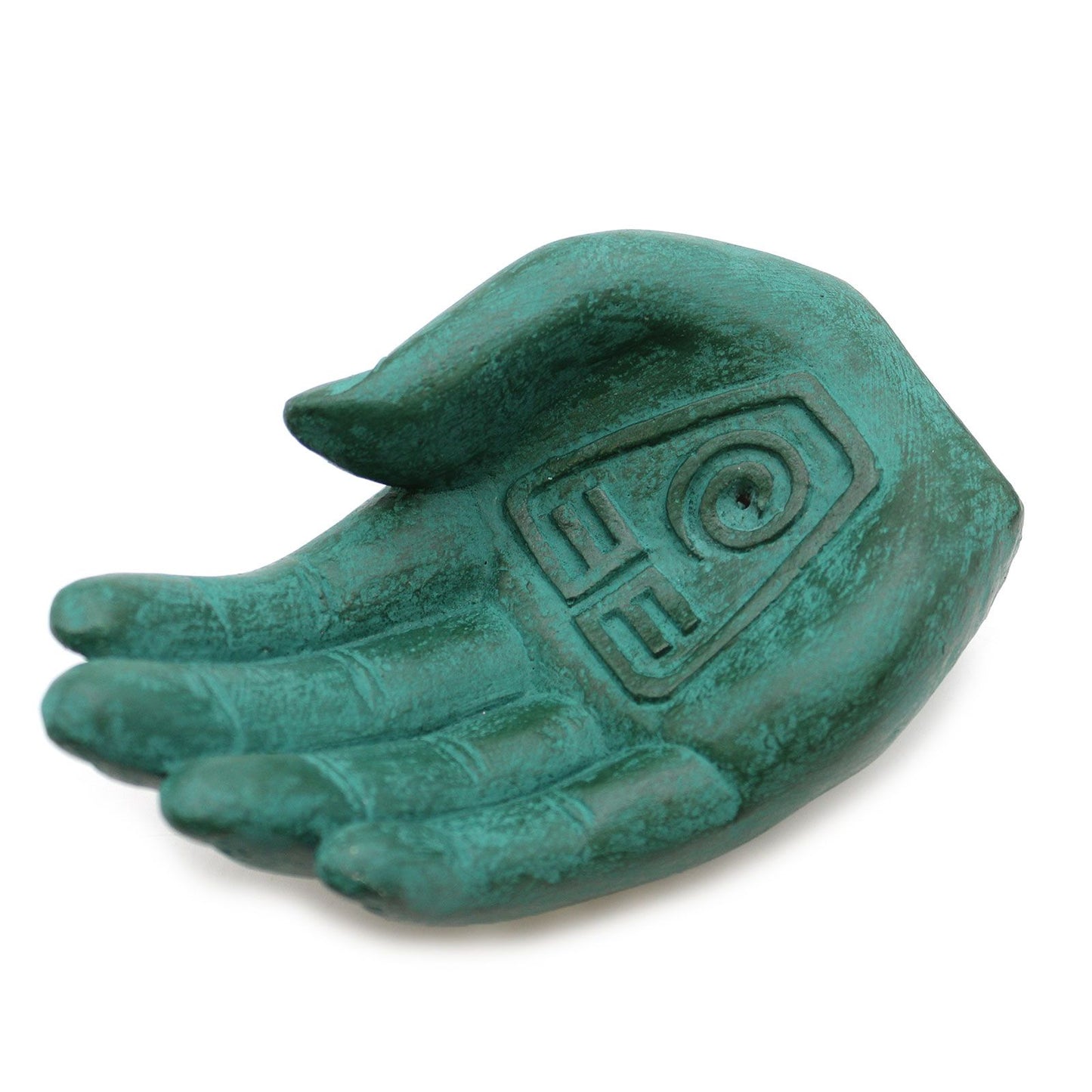 Hand Räuchergefäß Erdschutz (grün)