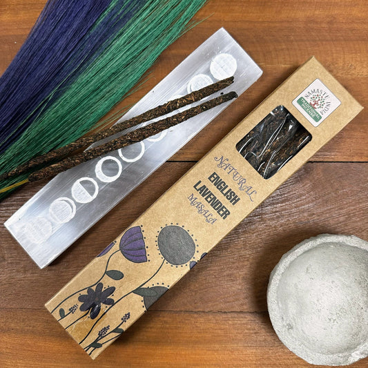 Natürliche botanische Masala Räucherstäbchen Englischer Lavendel, Produktansicht 1