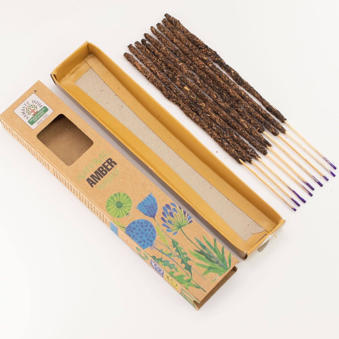 Natürliche botanische Masala Räucherstäbchen Amber, Produktansicht 5