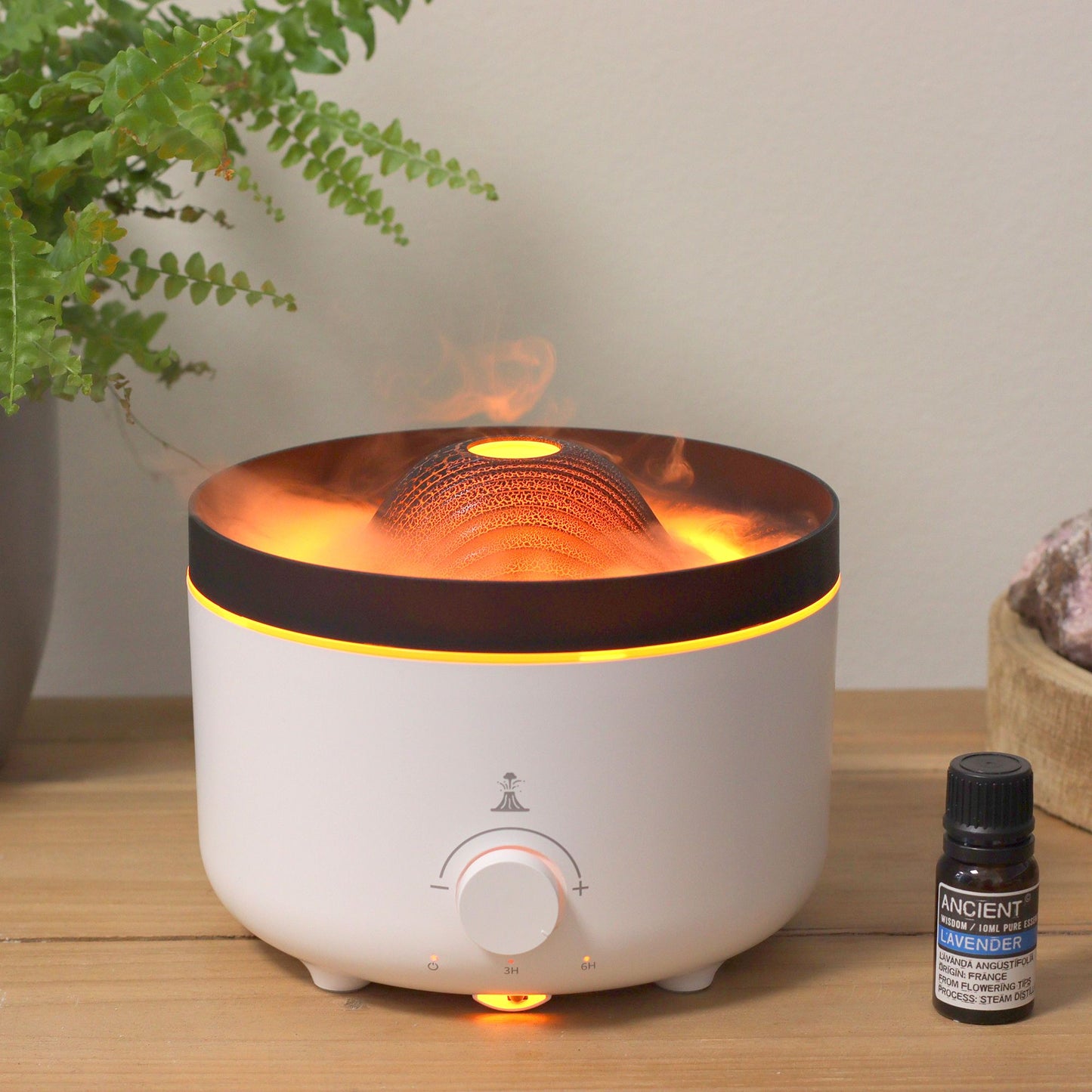 Volcano LED Aroma Diffusor Großer Vulkan Effekt