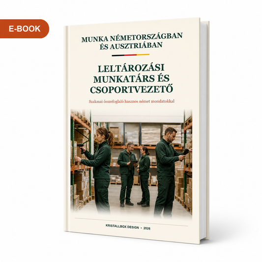 Leltározási szakmai német e-book - munkatársnak és csoportvezetőnek