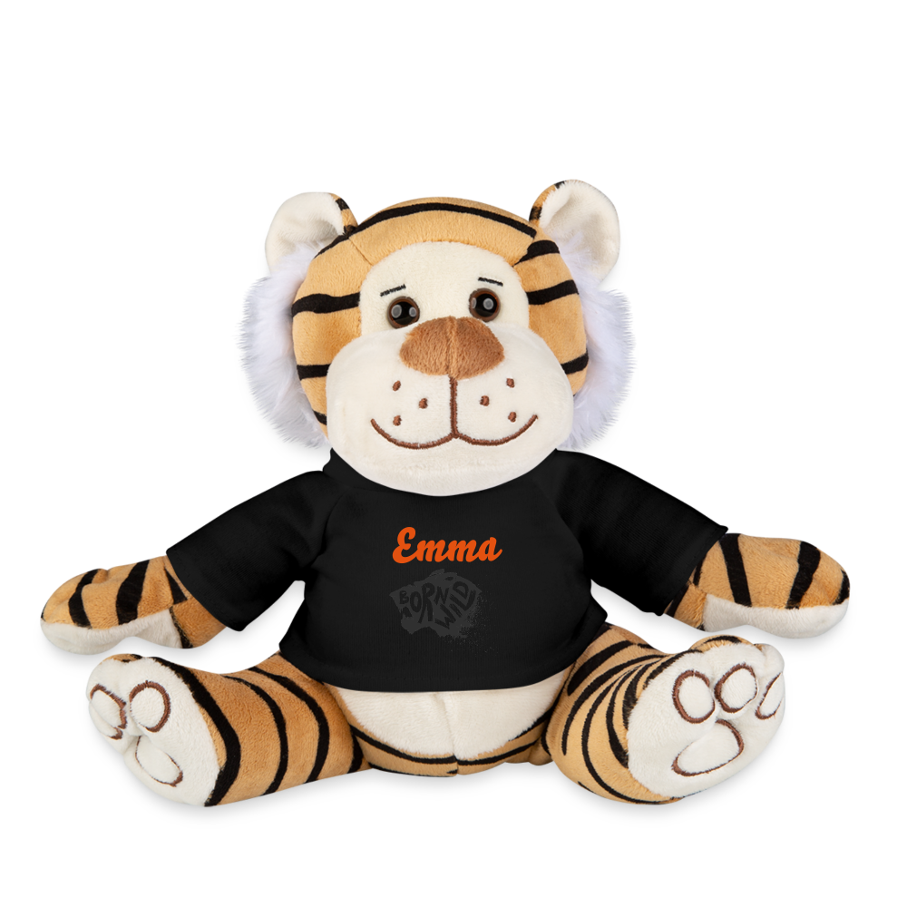 Personalisiertes Kuscheltier Plüschtiger Stofftier - Schwarz
