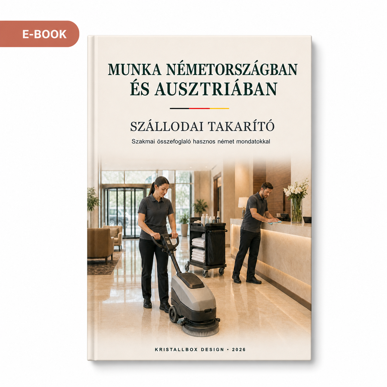Szállodai takarítóknak e-book, magyar-német nyelven