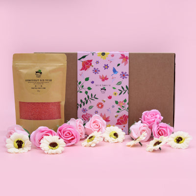 Wild Hare Badesalz und Blüten Geschenkset Leidenschaft