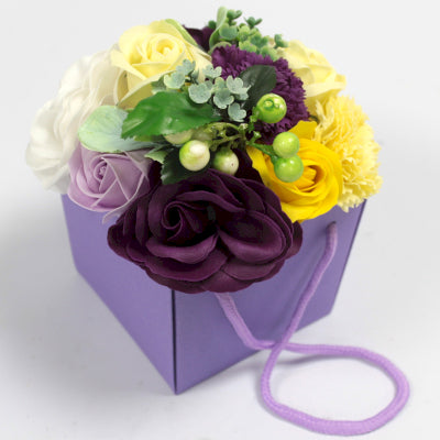 Seifenblumenstrauß Violetter Blumengarten